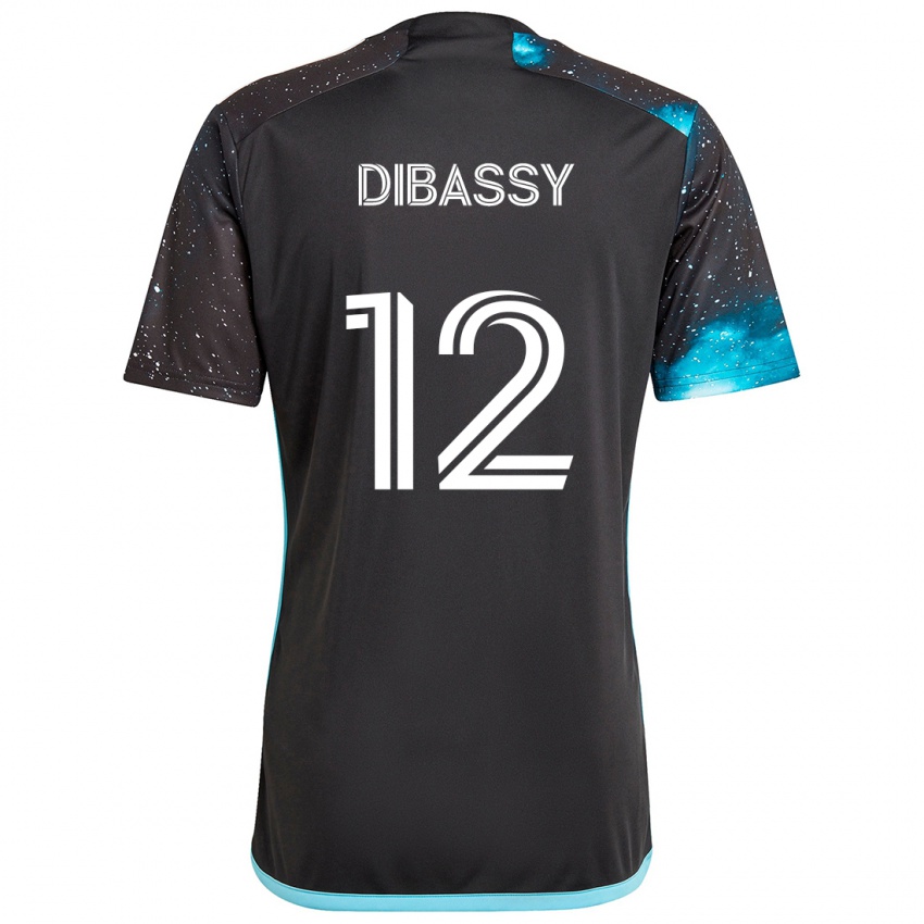 Niño Camiseta Bakaye Dibassy #12 Azul Negro 1ª Equipación 2024/25 La Camisa Argentina