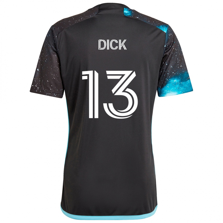 Niño Camiseta Eric Dick #13 Azul Negro 1ª Equipación 2024/25 La Camisa Argentina