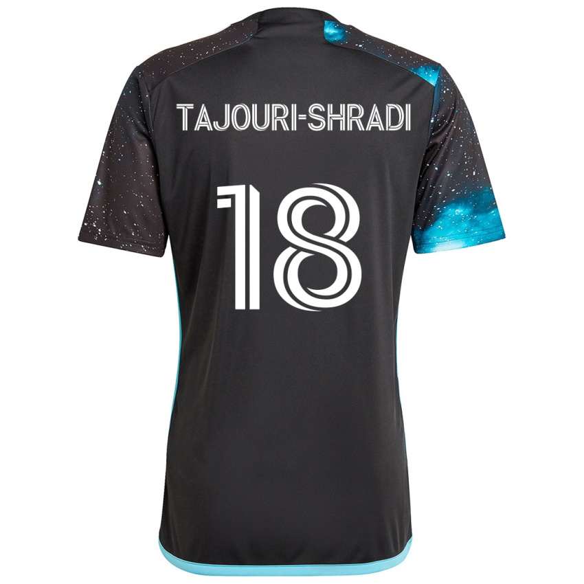 Niño Camiseta Ismael Tajouri-Shradi #18 Azul Negro 1ª Equipación 2024/25 La Camisa Argentina