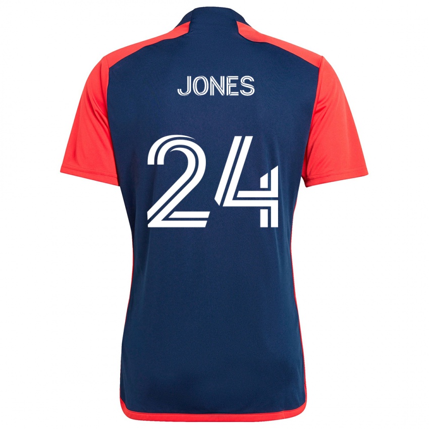 Niño Camiseta Dejuan Jones #24 Azul Rojo 1ª Equipación 2024/25 La Camisa Argentina