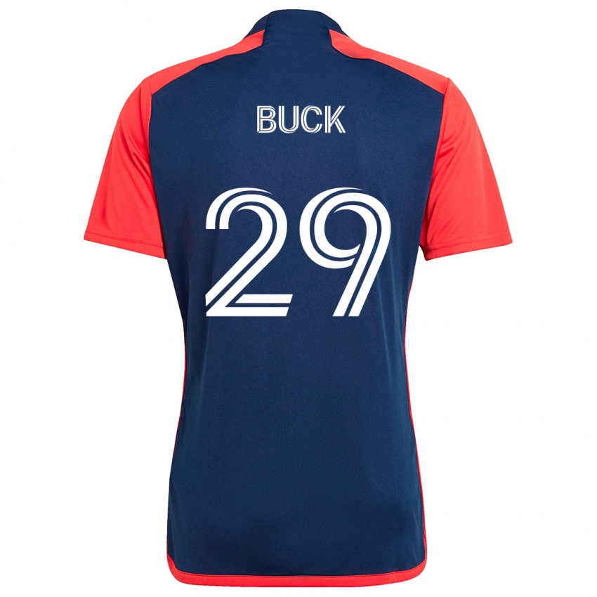 Niño Camiseta Noel Buck #29 Azul Rojo 1ª Equipación 2024/25 La Camisa Argentina