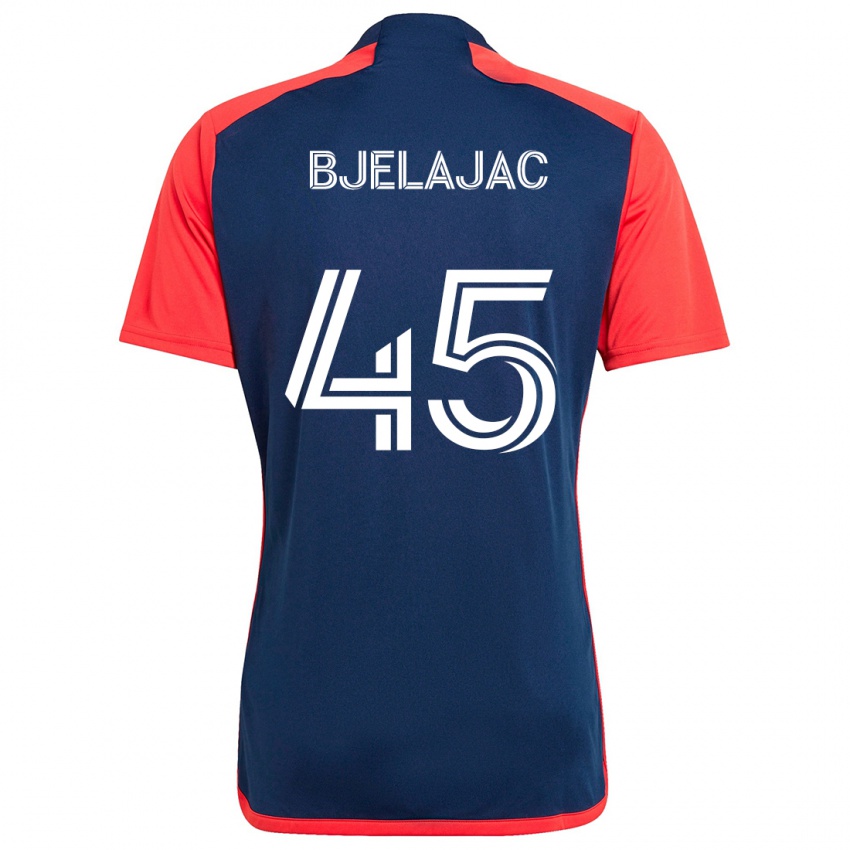 Niño Camiseta Andrej Bjelajac #45 Azul Rojo 1ª Equipación 2024/25 La Camisa Argentina