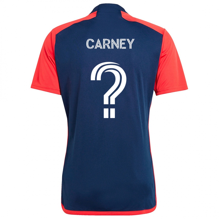 Niño Camiseta Ryan Carney #0 Azul Rojo 1ª Equipación 2024/25 La Camisa Argentina