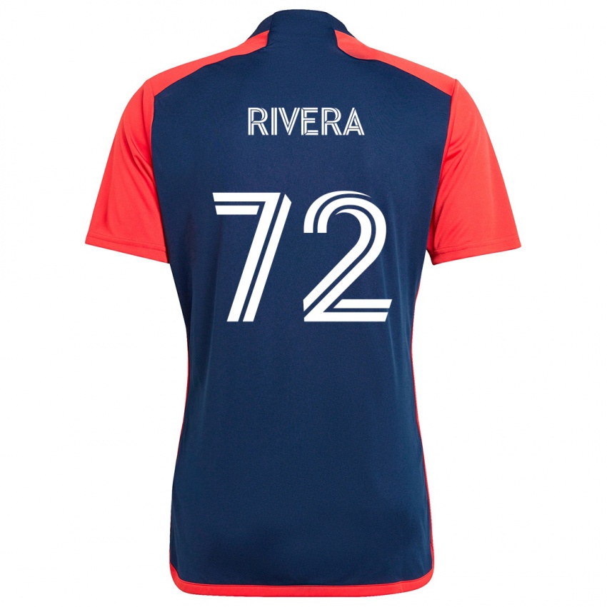 Niño Camiseta Damián Rivera #72 Azul Rojo 1ª Equipación 2024/25 La Camisa Argentina