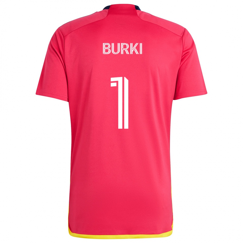 Niño Camiseta Roman Bürki #1 Rojo Azul 1ª Equipación 2024/25 La Camisa Argentina