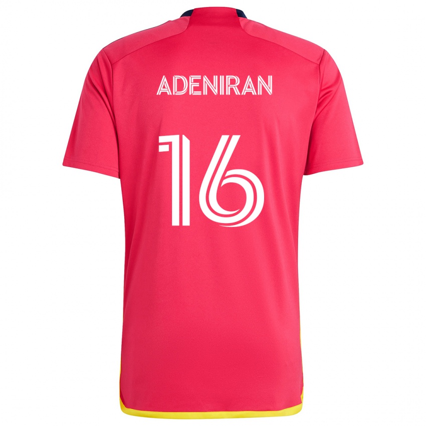 Niño Camiseta Samuel Adeniran #16 Rojo Azul 1ª Equipación 2024/25 La Camisa Argentina