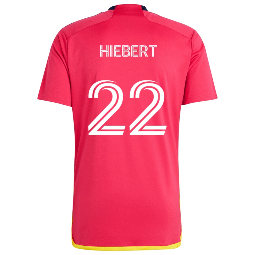 Niño Camiseta Kyle Hiebert #22 Rojo Azul 1ª Equipación 2024/25 La Camisa Argentina