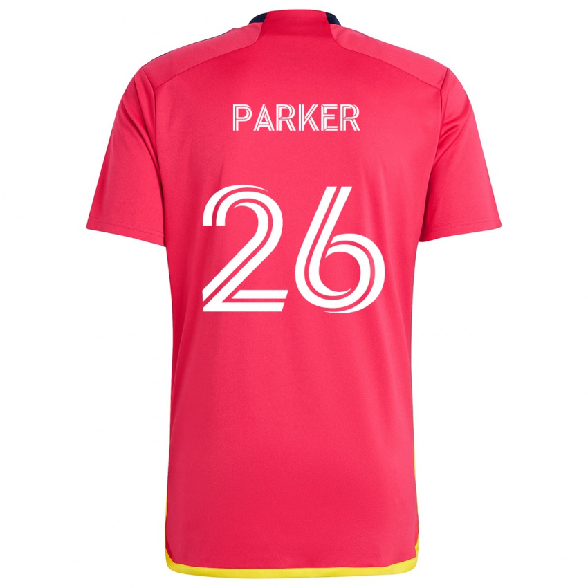 Niño Camiseta Tim Parker #26 Rojo Azul 1ª Equipación 2024/25 La Camisa Argentina