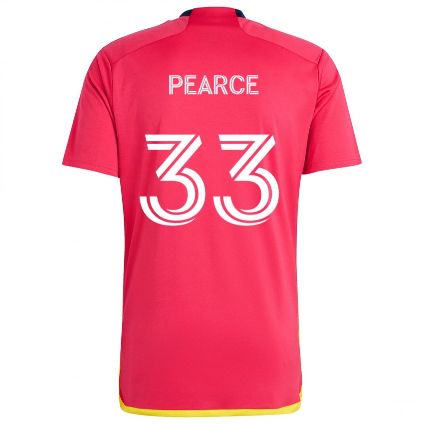 Niño Camiseta Tyson Pearce #33 Rojo Azul 1ª Equipación 2024/25 La Camisa Argentina