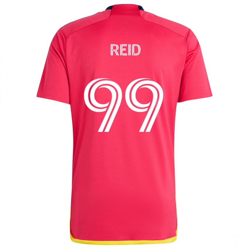 Niño Camiseta Jayden Reid #99 Rojo Azul 1ª Equipación 2024/25 La Camisa Argentina