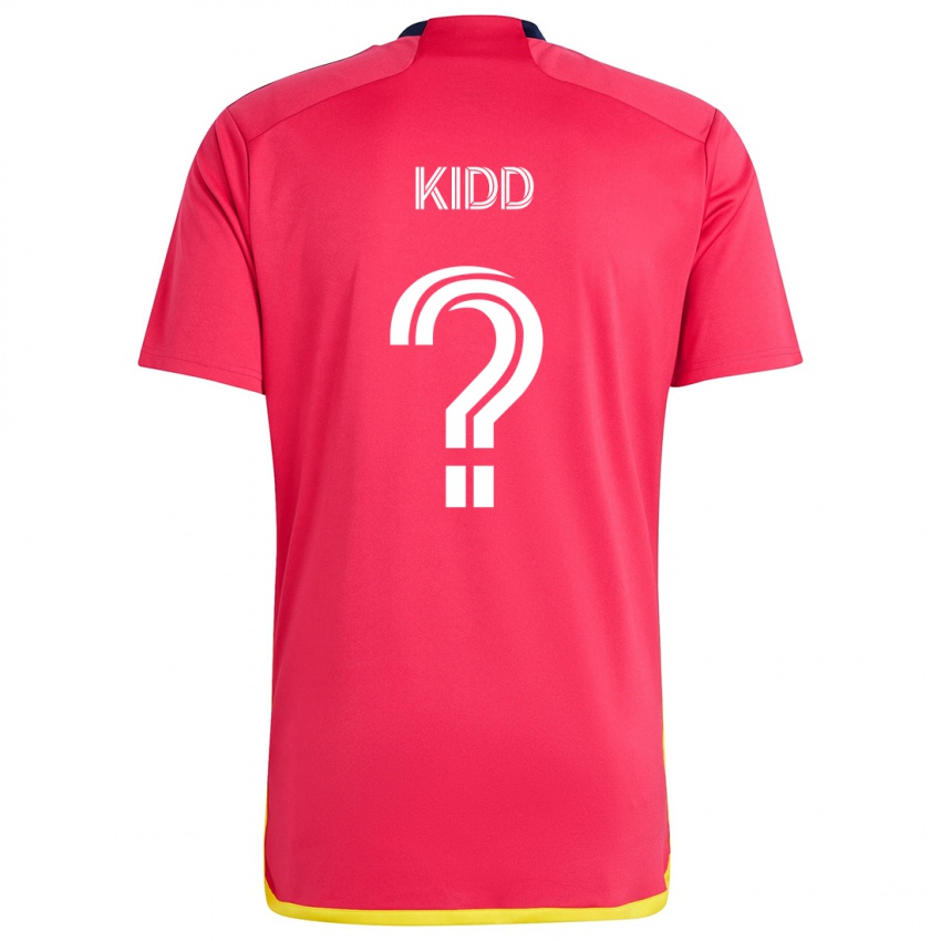 Niño Camiseta Matteo Kidd #0 Rojo Azul 1ª Equipación 2024/25 La Camisa Argentina