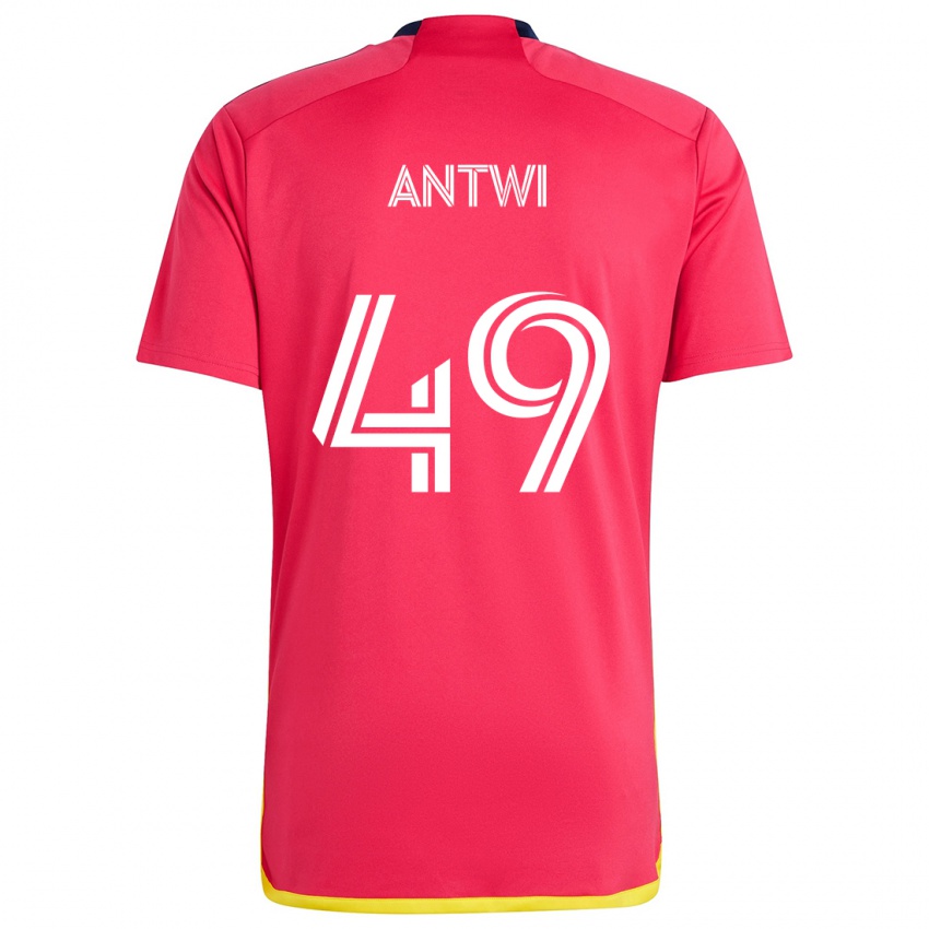 Niño Camiseta Seth Antwi #49 Rojo Azul 1ª Equipación 2024/25 La Camisa Argentina