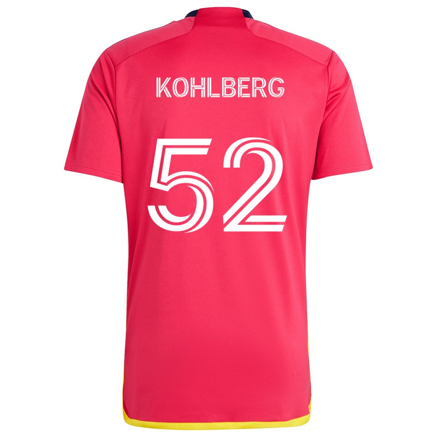 Niño Camiseta Andrew Kohlberg #52 Rojo Azul 1ª Equipación 2024/25 La Camisa Argentina