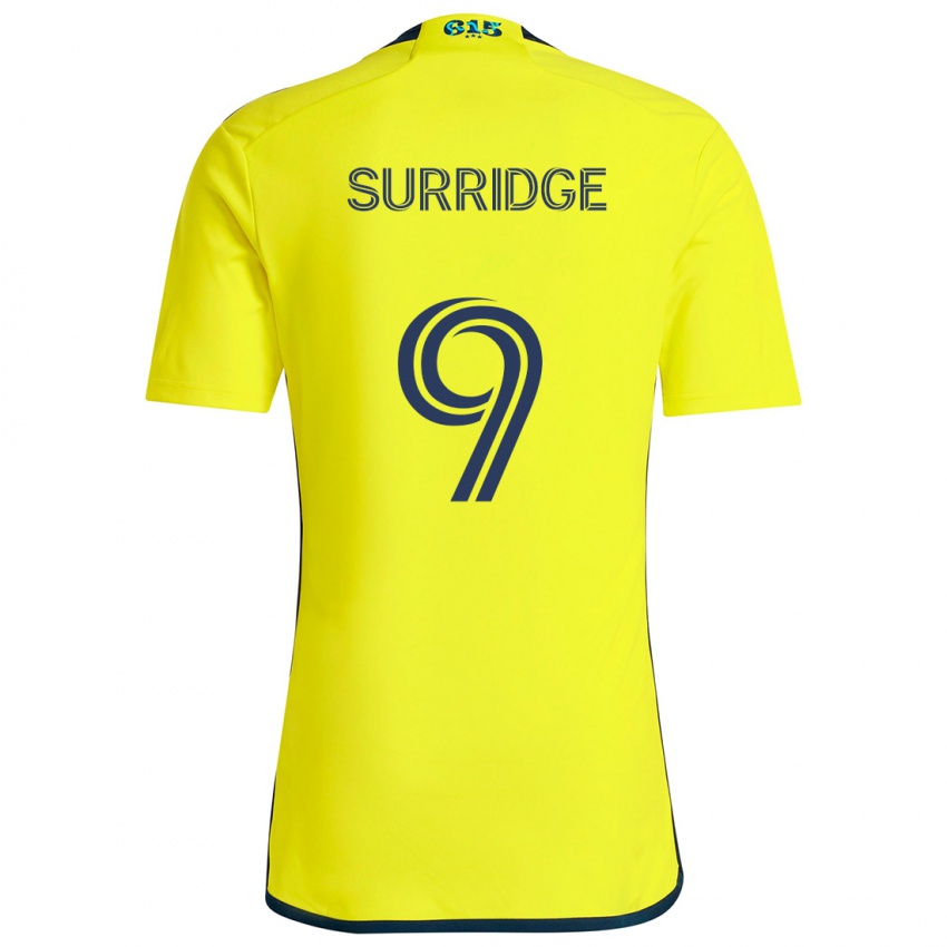 Niño Camiseta Sam Surridge #9 Amarillo Azul 1ª Equipación 2024/25 La Camisa Argentina