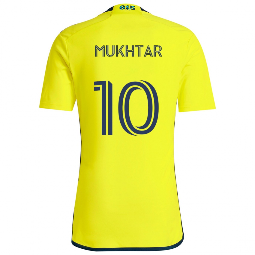 Niño Camiseta Hany Mukhtar #10 Amarillo Azul 1ª Equipación 2024/25 La Camisa Argentina