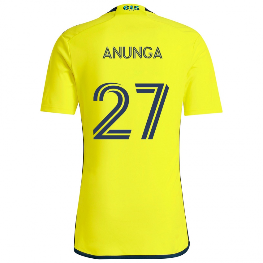 Niño Camiseta Tah Anunga #27 Amarillo Azul 1ª Equipación 2024/25 La Camisa Argentina