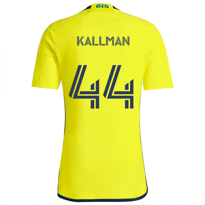 Niño Camiseta Brent Kallman #44 Amarillo Azul 1ª Equipación 2024/25 La Camisa Argentina