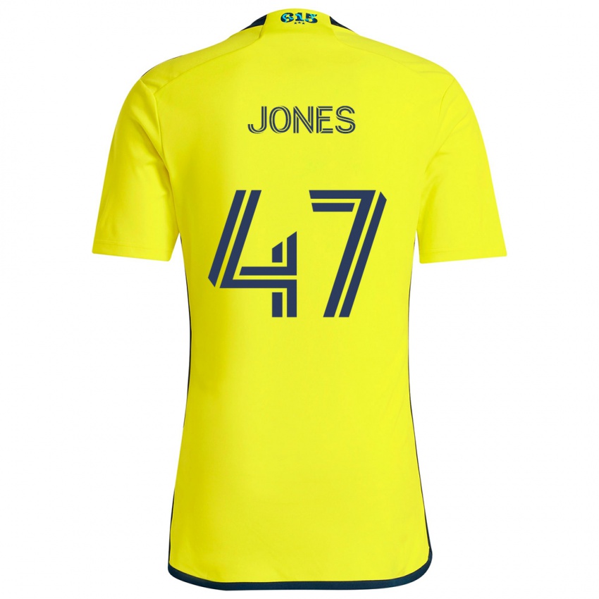 Niño Camiseta Isaiah Jones #47 Amarillo Azul 1ª Equipación 2024/25 La Camisa Argentina