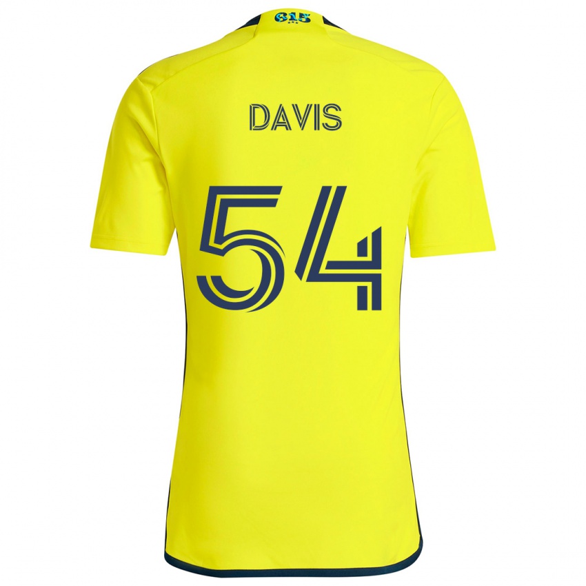 Niño Camiseta Sean Davis #54 Amarillo Azul 1ª Equipación 2024/25 La Camisa Argentina