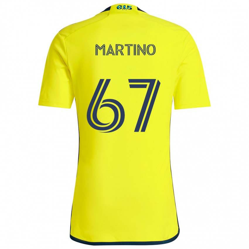 Niño Camiseta Ben Martino #67 Amarillo Azul 1ª Equipación 2024/25 La Camisa Argentina