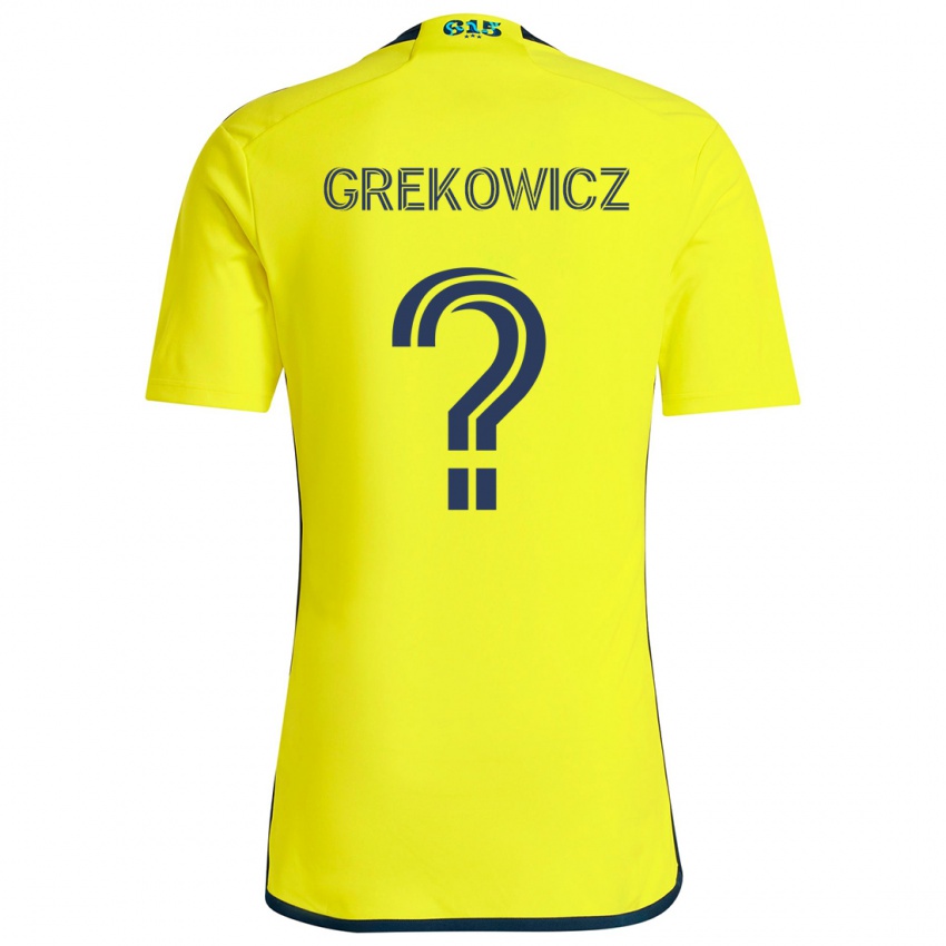 Niño Camiseta Jacob Grekowicz #0 Amarillo Azul 1ª Equipación 2024/25 La Camisa Argentina