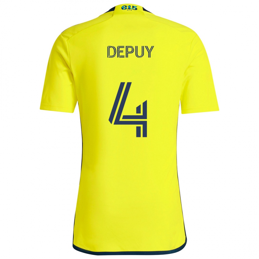 Niño Camiseta Nick Depuy #4 Amarillo Azul 1ª Equipación 2024/25 La Camisa Argentina