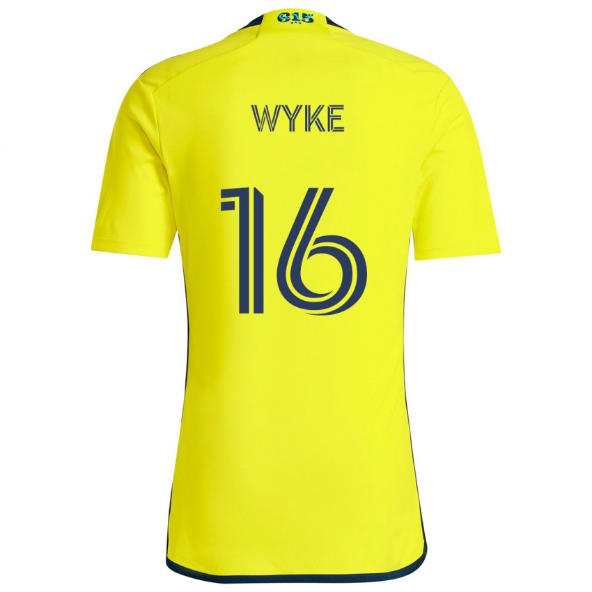 Niño Camiseta Laurence Wyke #16 Amarillo Azul 1ª Equipación 2024/25 La Camisa Argentina