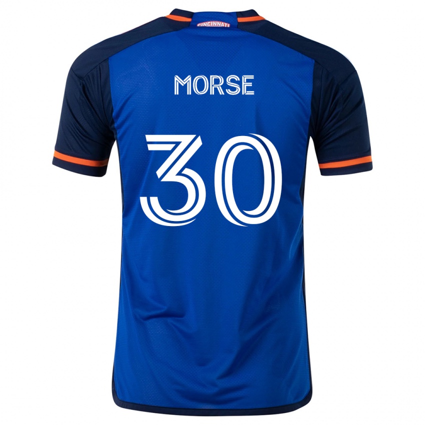 Niño Camiseta Hunter Morse #30 Azul Blanco 1ª Equipación 2024/25 La Camisa Argentina