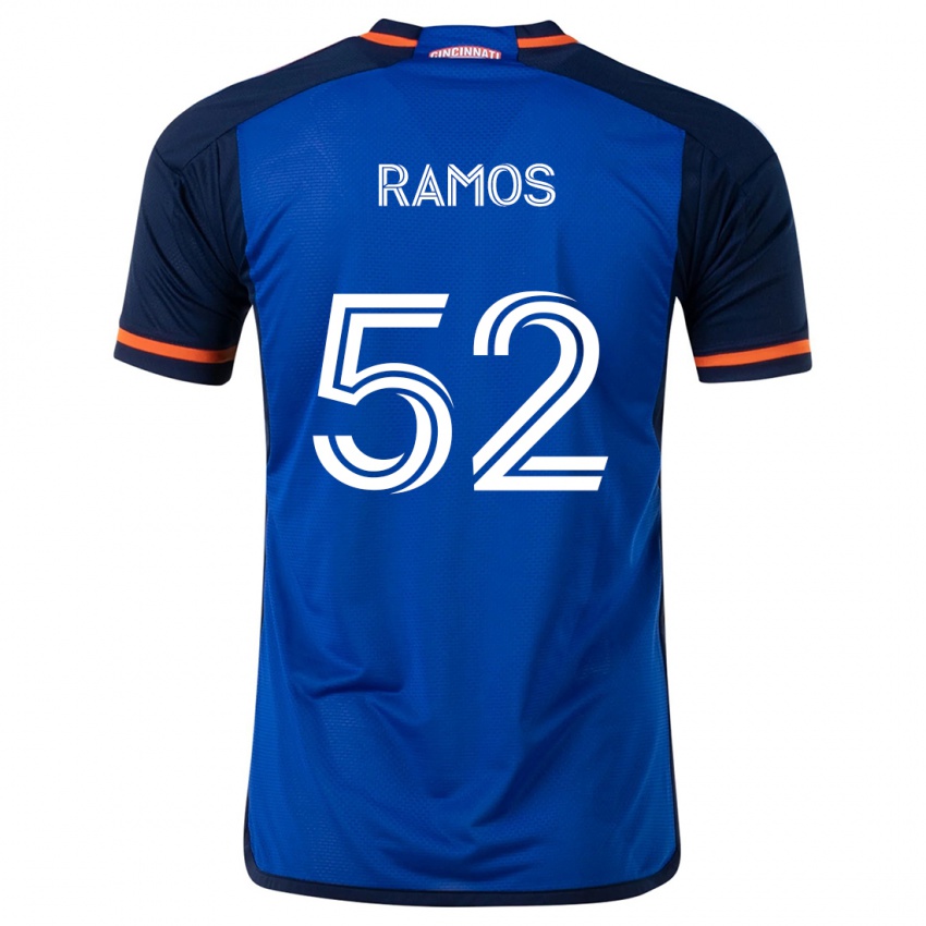 Niño Camiseta Yair Ramos #52 Azul Blanco 1ª Equipación 2024/25 La Camisa Argentina