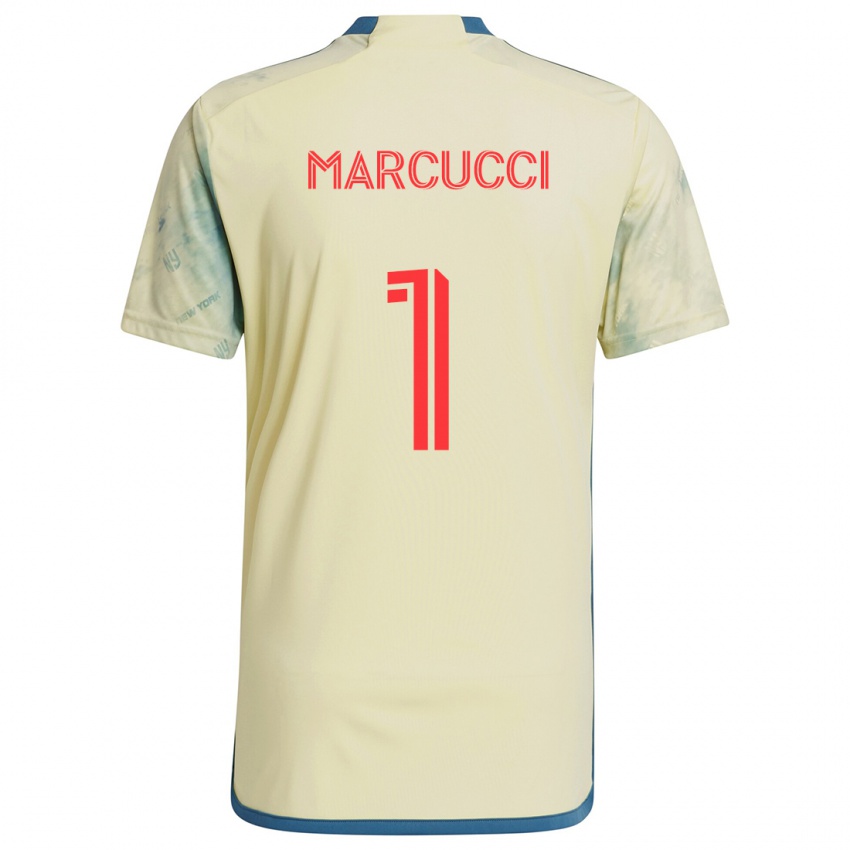 Niño Camiseta Aj Marcucci #1 Amarillo Rojo Azul 1ª Equipación 2024/25 La Camisa Argentina