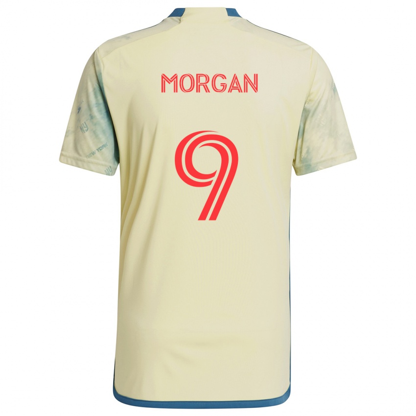 Niño Camiseta Lewis Morgan #9 Amarillo Rojo Azul 1ª Equipación 2024/25 La Camisa Argentina