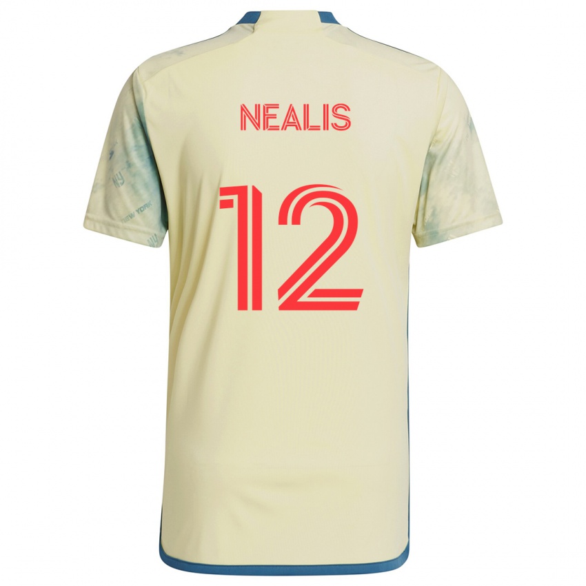 Niño Camiseta Dylan Nealis #12 Amarillo Rojo Azul 1ª Equipación 2024/25 La Camisa Argentina