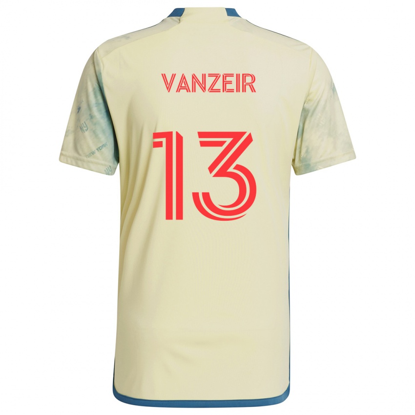 Niño Camiseta Dante Vanzeir #13 Amarillo Rojo Azul 1ª Equipación 2024/25 La Camisa Argentina