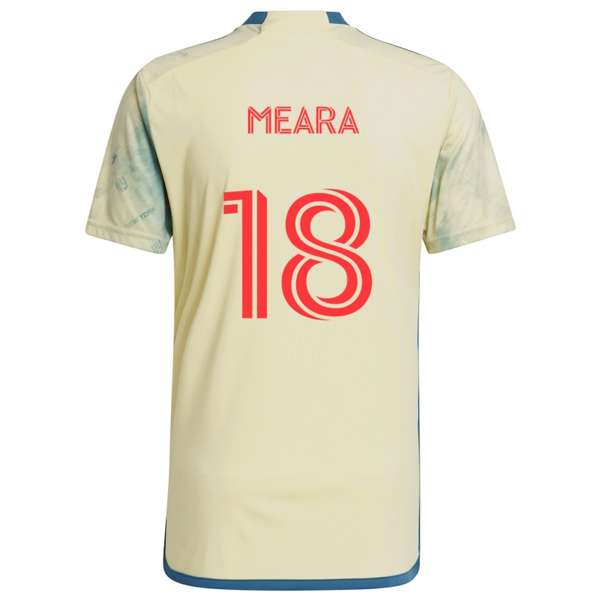 Niño Camiseta Ryan Meara #18 Amarillo Rojo Azul 1ª Equipación 2024/25 La Camisa Argentina