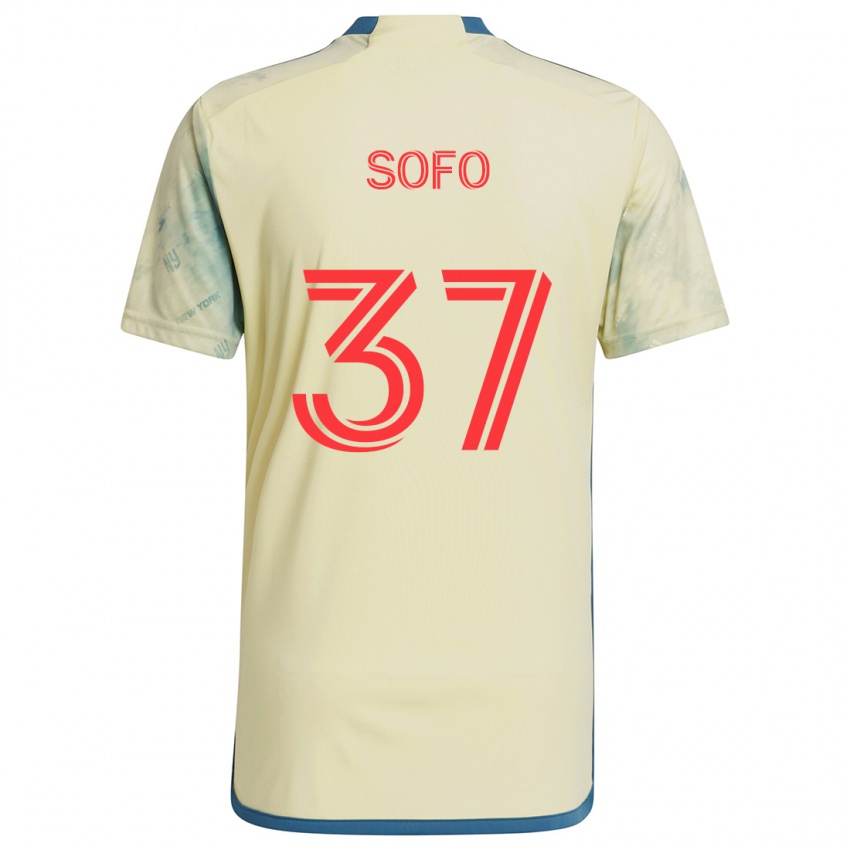 Niño Camiseta Mohammed Sofo #37 Amarillo Rojo Azul 1ª Equipación 2024/25 La Camisa Argentina