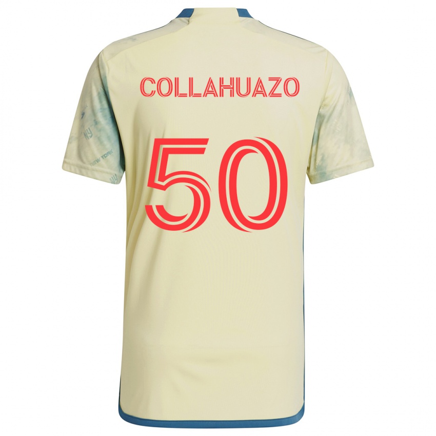 Niño Camiseta Jair Collahuazo #50 Amarillo Rojo Azul 1ª Equipación 2024/25 La Camisa Argentina