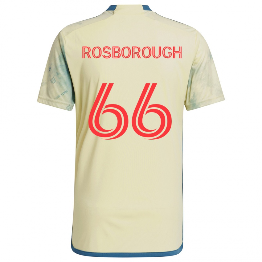 Niño Camiseta Tanner Rosborough #66 Amarillo Rojo Azul 1ª Equipación 2024/25 La Camisa Argentina