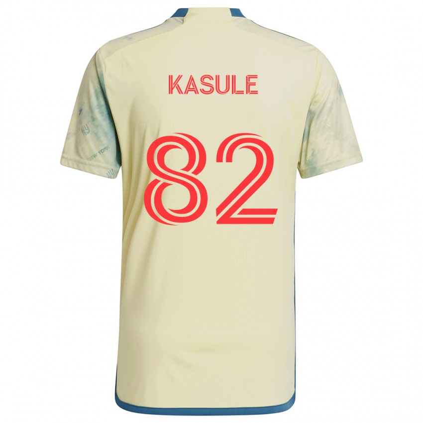 Niño Camiseta Ibrahim Kasule #82 Amarillo Rojo Azul 1ª Equipación 2024/25 La Camisa Argentina