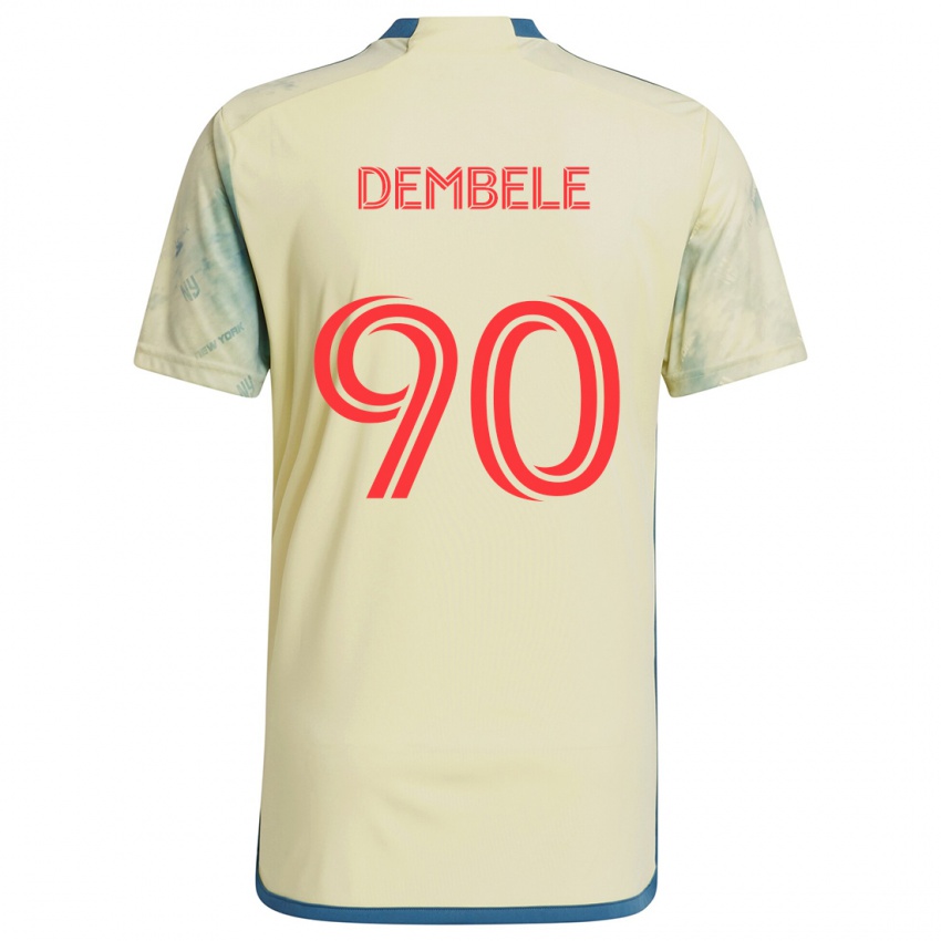 Niño Camiseta Malick Dembele #90 Amarillo Rojo Azul 1ª Equipación 2024/25 La Camisa Argentina