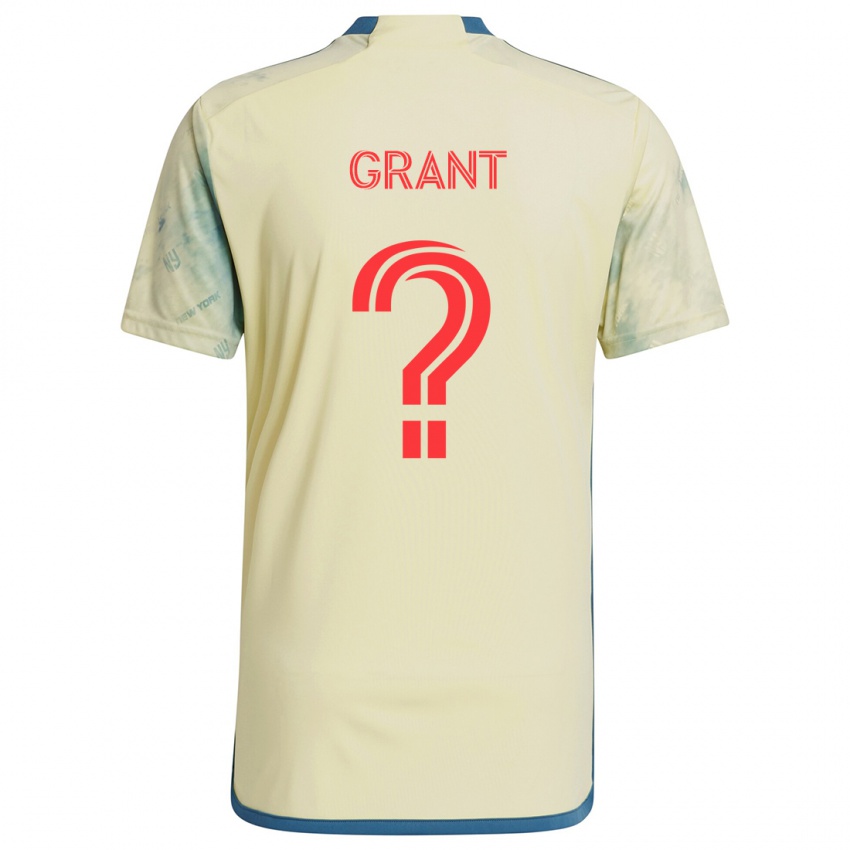 Niño Camiseta Joshua Grant #0 Amarillo Rojo Azul 1ª Equipación 2024/25 La Camisa Argentina