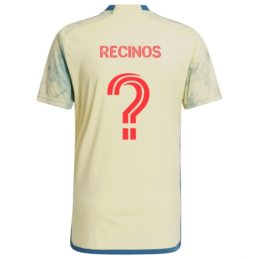 Niño Camiseta Arian Recinos #0 Amarillo Rojo Azul 1ª Equipación 2024/25 La Camisa Argentina