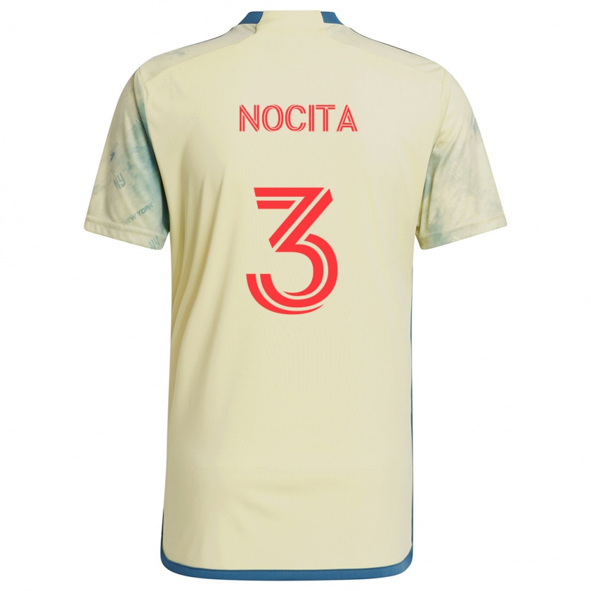 Niño Camiseta Matthew Nocita #3 Amarillo Rojo Azul 1ª Equipación 2024/25 La Camisa Argentina