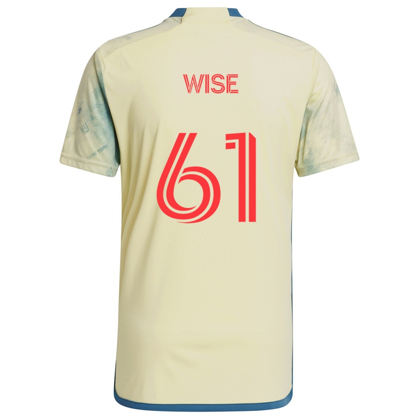 Niño Camiseta Henry Wise #61 Amarillo Rojo Azul 1ª Equipación 2024/25 La Camisa Argentina