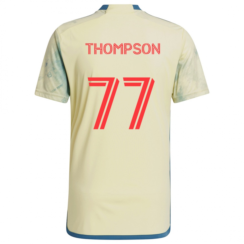 Niño Camiseta Amos Shapiro-Thompson #77 Amarillo Rojo Azul 1ª Equipación 2024/25 La Camisa Argentina