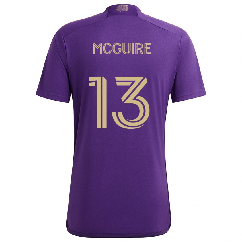 Niño Camiseta Duncan Mcguire #13 Púrpura Amarillo 1ª Equipación 2024/25 La Camisa Argentina