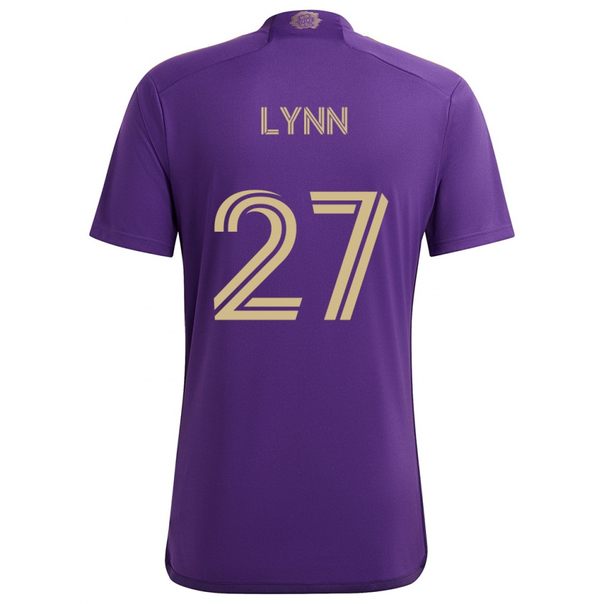 Niño Camiseta Jack Lynn #27 Púrpura Amarillo 1ª Equipación 2024/25 La Camisa Argentina