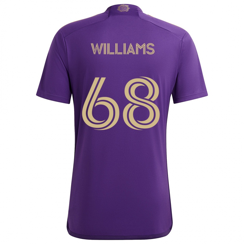 Niño Camiseta Thomas Williams #68 Púrpura Amarillo 1ª Equipación 2024/25 La Camisa Argentina