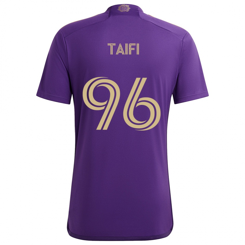 Niño Camiseta Zakaria Taifi #96 Púrpura Amarillo 1ª Equipación 2024/25 La Camisa Argentina