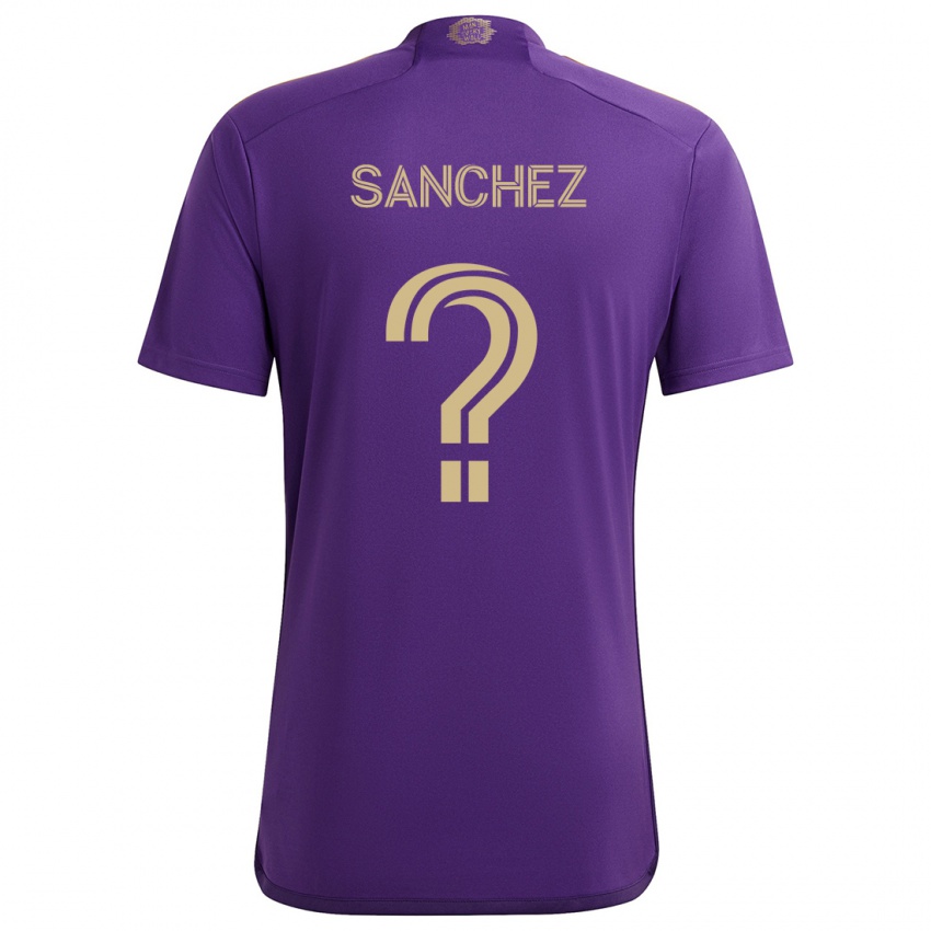 Niño Camiseta Fernando Sanchez #0 Púrpura Amarillo 1ª Equipación 2024/25 La Camisa Argentina