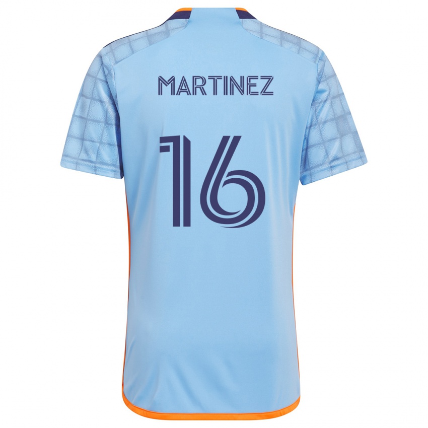 Niño Camiseta Alonso Martínez #16 Azul Naranja 1ª Equipación 2024/25 La Camisa Argentina